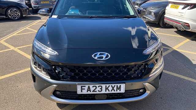 Hyundai KONA 1.6 GDi Hybrid Ultimate 5dr DCT Hybrid Hatchback Black